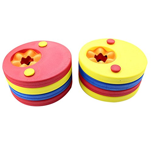 8pcs Manguitos de natación para niños de W-top, hechos de espuma, varios colores Discos Flotantes