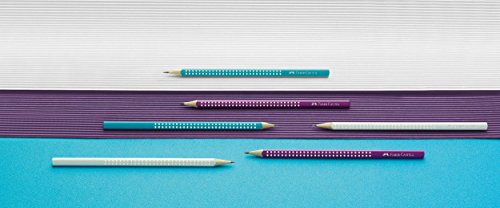 Faber-Castell 118305 – Bleistift SPARKLE, weiß - 2