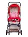 Mee Mee Baby Pram with Adjustable Seating Positions and Reversible Handle (Red Stripes) RS.3824.15