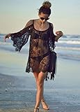 TININNA Damen Frauen Sexy Lace Strand Vertuschung Strandkleider Strandkleid Sommerkleider Beachwear Bikini Pareos XL - 5