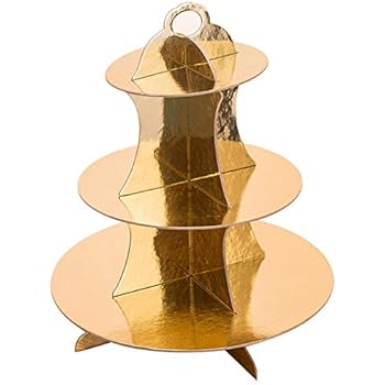 MINGZE 3 Etagen Kuchenstand, Kuchen Stehen, Cupcake Ständer