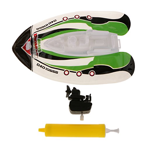 Kinder Aufblasbare Wind Up Schnellboot Boot Pool Badspielzeug Wasserspielzeug - 7