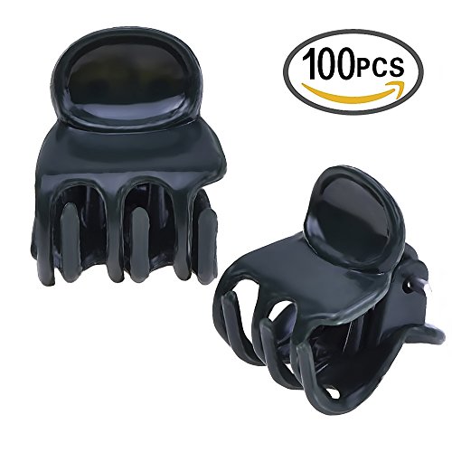 Outus 100 Pack Orchidee Clips Pflanze Orchidee Stützclips, Dunkelgrün - 4