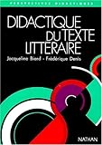 Image de Didactique du texte littéraire : la séquence d'apprentissage