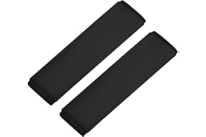 AOMIG Protection Ceinture de Sécurité Enfant, 2PCS Protege Ceinture de Securite Enfant, Voiture Protège Ceinture de Sécurité Coussin pour enfants Tête de bébé appui sommeil pendant le voyage (Noir)