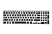 Saco Chiclet Keyboard Skin for Dell Inspiron 15 3521-TS 15.6 inch Laptop (Black/Clear) RS.300.00