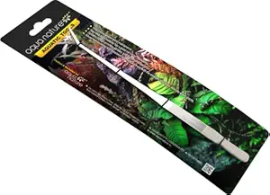 AquaNature Stainless Steel Aquarium Aquascaping Planted Tools (Curved Tweezer)