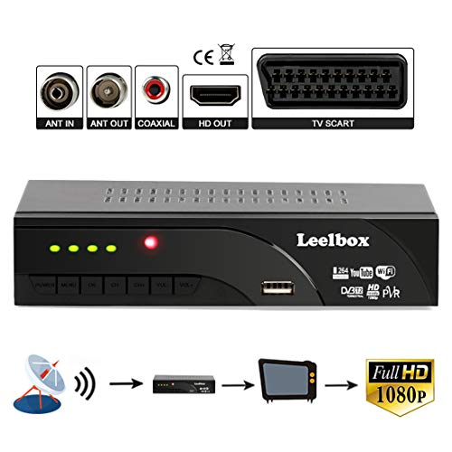 Leelbox Decoder Digitale Terrestre DVB-T2 Full HD TV Multimedia /YouTube/Dolby/Lecteur / MPEG-2/4