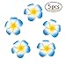 Produktbild Haarspangen Hawaiian Blumen Haarnadel Braut Barrette Tropische Strand Hochzeit Plumeria Blume Frauen Party Braut Orchidee Haarclip 5Pcs (Blau)