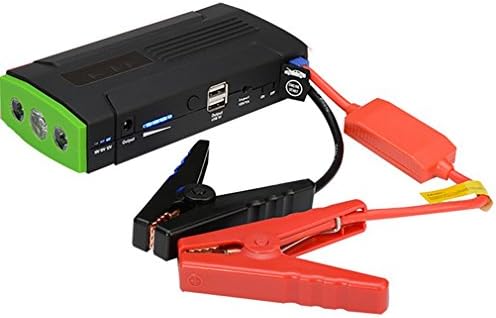 WJJ- Multi Function Portable Car Jump Starter with 400A Peak Current Emergency Power Bank External Battery Pack Charger with LED Flashlight For Car Start Phone Camcorder and More