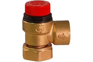 CALEFFI PRESSURE RELIEF VALVE 3/4" LOOSE NUT TO 1/2" BSP 6 BAR 311501