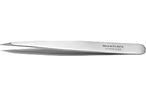 Manicare Point-pincett - Kirurgiskt rostfritt stål, skarpa spetsiga spetsar, precisionsplockning, ögonbrynspincett, tar bort