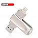 Produktbild GMACCE USB-Flash-Laufwerk 128 GB für iPhone XR XS Max iPad Lightning Externer Speicher Photo Stick für iPhone X, iPhone 7, iPhone 5, iPad Mini, iPad, iPod, Mac und PC und Android
