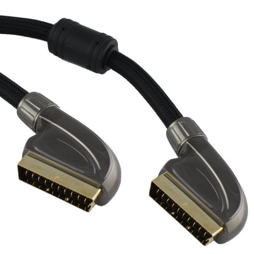 Preisvergleich Produktbild Ligawo ® PREMIUM FLEX Scart Kabel Scartkabel 2,5m