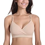 Gratlin Damen Wickel-Stil BH – ohne Bügel Ringerrücken schwangerschaft Still-BH - 3