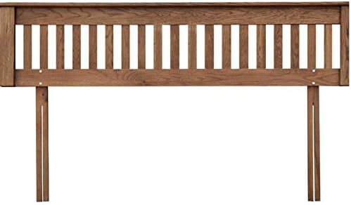 Solid Oak Versatile Headboard - Dark Lacquered Finish - Suits Both Modern and Traditional Homes (Super King)