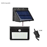 [Resistente al agua IP65 duradero] La luz solar está hecha de un material impermeable y resistente al calor de alta calidad, que es resistente al calor y duradero. Coeficiente de impermeabilidad IP65, sin miedo al polvo exterior ya la lluvia. Funciona bien, incluso en días de lluvia, calor o nieve, perfecto para jardines, garajes, entradas de vehículos, puertas delanteras, patios, paredes, etc.