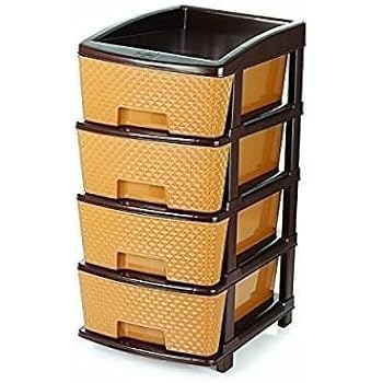 Sonickarts 4 Layers Mini Desktop Drawer Storage Box Sundries Case
