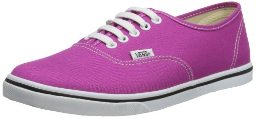 Vans Unisex-Adult Authentic Lo Pro Low-Top Trainers, Fuchsia Red/True White, 7.5 UK