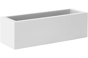 newgarden - Jardinera Rectángular JARA 60x20x18 cm Decorativa para Interior y Exterior Muy Resistente a los Rayos UV. Maceta Larga para Flores y Plantas. Hecha de Polietileno en España