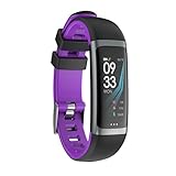 Luckhome Armbanduhr Sportuhr Sport, für Jugendliche, Herren, Damen,G26 Smart Watch Sport Fitness Aktivität Herzfrequenz Tracker Blutdruckuhr(Lila)
