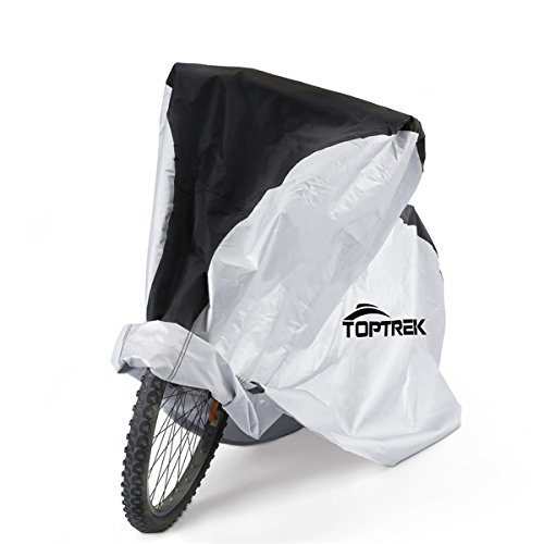 Toptrek Fahrradabdeckung Wasserdicht 210D Oxford-Gewebe Fahrradgarage 200 x 110 x 70 CM Kompatibel mit Allen Modellen von Fahrrad - 3