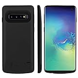 [Bietet 150 % längere Akku-Lebensdauer für Ihr Handy]: Die Ladehülle mit starker 6000mAh Kapazität für das Samsung Galaxy S10 Plus bietet mehr als 150 % Strom und hält Ihr Handy den ganzen Tag aufgeladen. Zusätzliche Sprechzeit von 8 Stunden oder über 12 Stunden Internet-Browserzeit. 4 LED-Leuchten zeigen an, wie viel Strom Sie haben (0-25 %-50 %-75 %-100 %). Ein Power-Key ermöglicht es Ihnen, die Batteriehülle einfacher ein- und auszuschalten.
