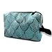 Produktbild Silver Light Teal Mermaid Or Dragons Travel Makeup Cute Cosmetic Case Organizer Portable Storage Bag for Women