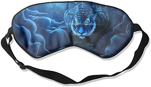 Sleep Eye Mask Blue Tiger Lightweight Soft Blindfold Adjustable Head Strap Eyeshade Travel Eyepatch