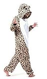 LATH.PIN Jumpsuit Tier Karton Schlafanzug Fasching Halloween Kost¨¹m Sleepsuit Cosplay Fleece-Overall Pyjama Erwachsene Unisex Lounge Nachtw?sche - 