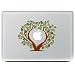 Produktbild MacBook Aufkleber, Chickwin Creative Pattern dekorativ Film Notebook Sticker Skin personalisierte Aufkleber MacBook Decal (11'', Liebe grüne Bäume)