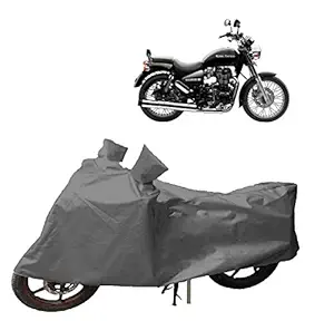 NEXTON Dustproof & Water Resistant Bike Cover Compatible with Royal-Enfield Thunderbird 350 All Season Protection (Grey Color)