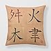 Produktbild Refiring Square Cushion Motivational Symbols Cushion Pillow Case