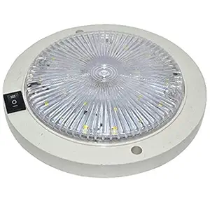 Eshopglee LED Ceiling Interior / Cabin Light / Lamp with Switch / Night + Parking Light For Car Interior (R118)