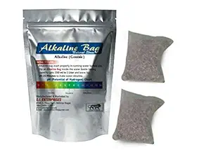 Alkaline Water Natural Stone Bags to Increase pH ORP and Adding Beneficial Minerals (Pack of 2 Alkaline Bag 75 gm Each)