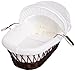 Izziwotnot Gift White on Dark Wicker Moses Basket