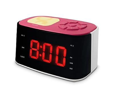 Metronic Gulli Radio-réveil USB Rose