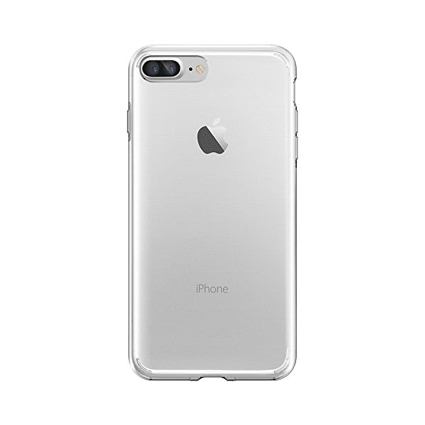 Spigen 043CS20479 Liquid Crystal Kompatibel mit iPhone 8 Plus / 7 Plus Hülle, Transparent Silikon Durchsichtige Schutzhülle Case Crystal Clear – Bild 3