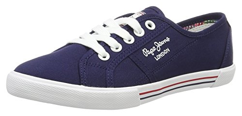 Pepe Jeans London, Zapatillas Mujer, Azul (Marine), 39 EU