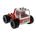 Produktbild Bausteine gebraucht 1 x Lego Duplo LKW rot Silber grau Kipp Laster Auto Kabine Silber grau Lastwagen Zugmaschine Reifen schwarz groß Set 3613 31077 dupconcar
