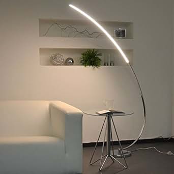 LICHT-TREND / LED Stehlampe / 12W LED / 150cm / Chrom: Amazon.de