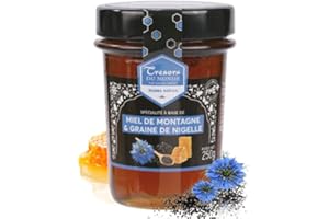 MIEL CRETET Miel de Montagne à la Graine de Nigelle/Gelée Royale 250 g