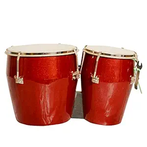 Skylark Musicals Wooden Bongo Drum (Red)