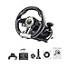 Price comparison product image Racing Steering Wheel + Pedals Gaming Controller Vibration Feedback Simulation Racing Simulation Driving School Car Gaming Accessories Support PC/PS3/PS4/X-ONE Computer Game Steering Wheel