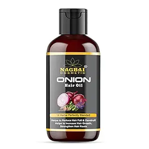 Nagbai Onion Hair Oil For Hair Growth And Hair Fall Control Without Any Chemical (100 ML Bottle)