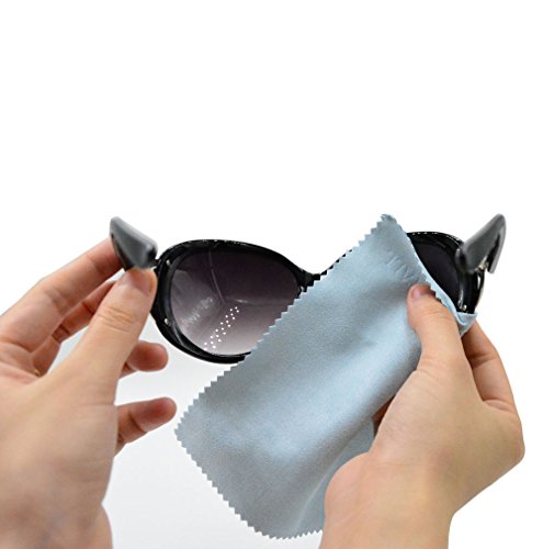 Elfenstall Set 5 x Microfaserreinigungstuch aus Microfaser Reinigungstuch 15 x 15 cm in blau, für alle Smartphones Kameras Tablet PCs – Bildschirm Tuch – Displayreinigungstuch - 4