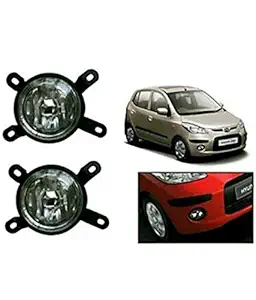 PALAUTOLIGHTS OEM Type Replacement Fog Lamps with Black Fog Cover for Hyundai I-10 Type-1(2007-2010)
