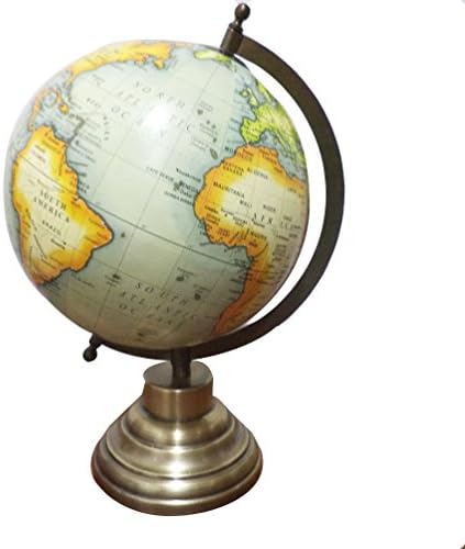 Learning Resources Vintage Style Desktop Beige Globe Ocean Globe World Earth Globe 13"