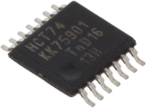 10x 74HCT74PW.112 IC digital D flip-flop Channels2 Inputs4 HCT SMD TSSOP14