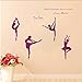 Produktbild Waofe Große Größe 150X65 Cm   Liebe Ballett Ballett Mädchen Wohnungen Wandkunst Aufkleber Aufkleber , Ballett Figuren Stickerscm